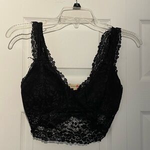Black bralette top
